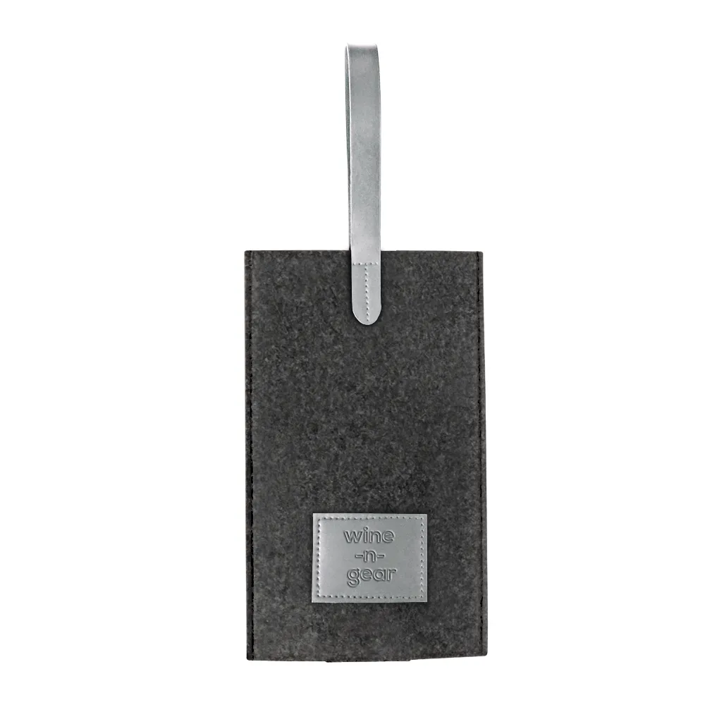 1-Bottle Felt Wine Tote 15