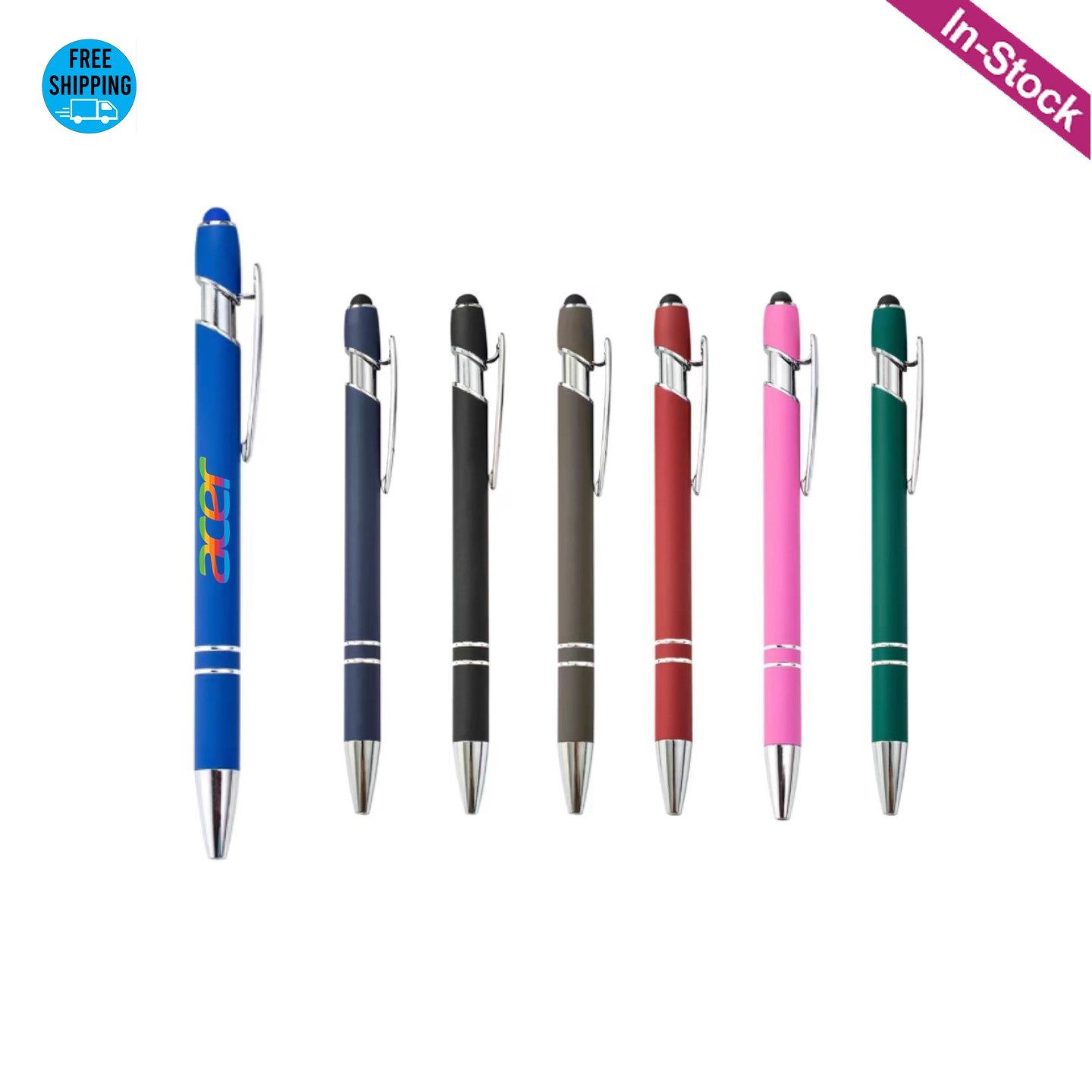 Soft Touch Aluminum Incline Stylus Pen 15