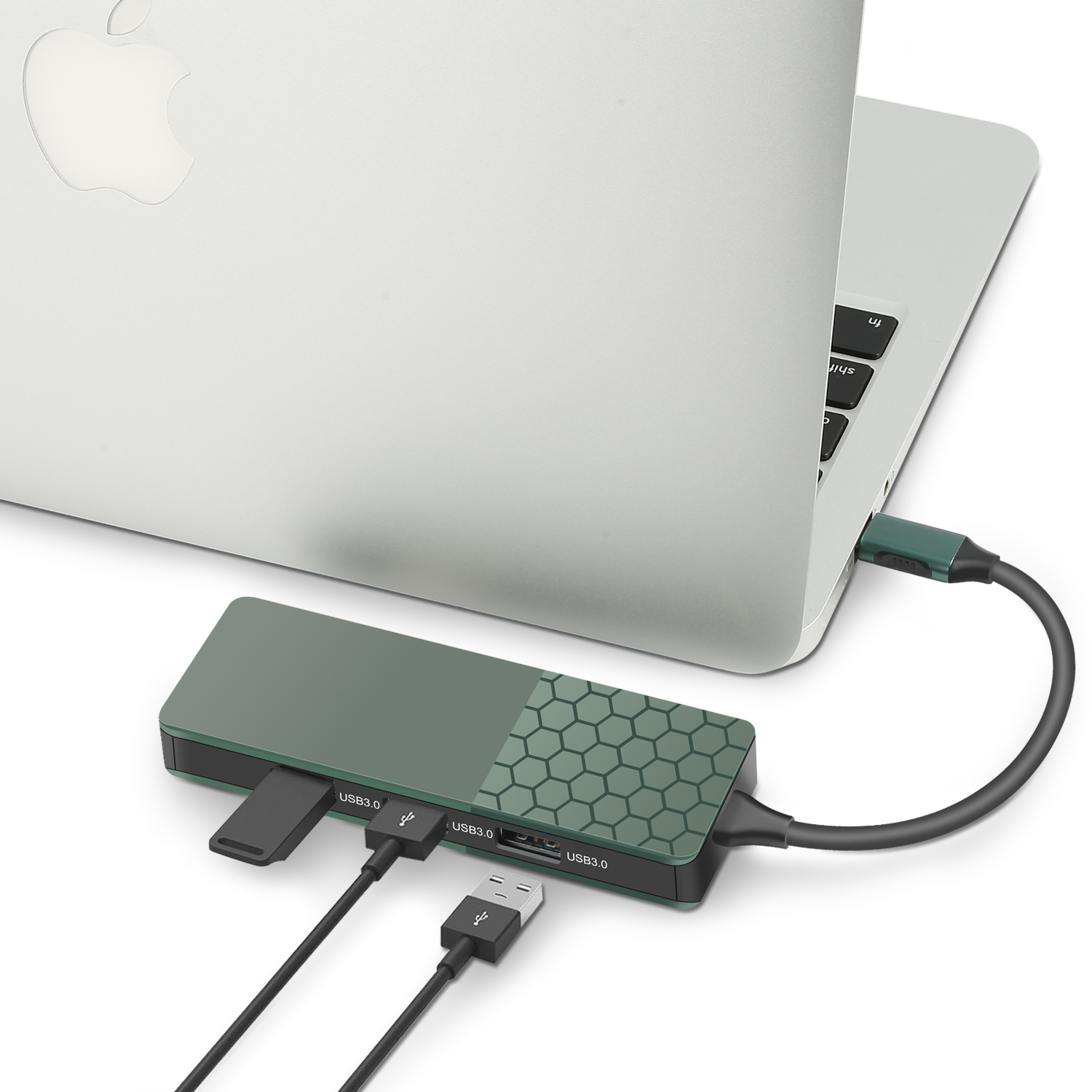 7-in-1 USB Type-C Hub – 4K HDMI, 3 USB 3.0 Ports, SD Card Reader & 87W PD Charging 7