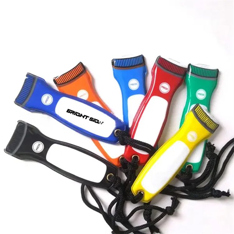 Flat Magnetic PVC Torch Flashlight Keychain 2