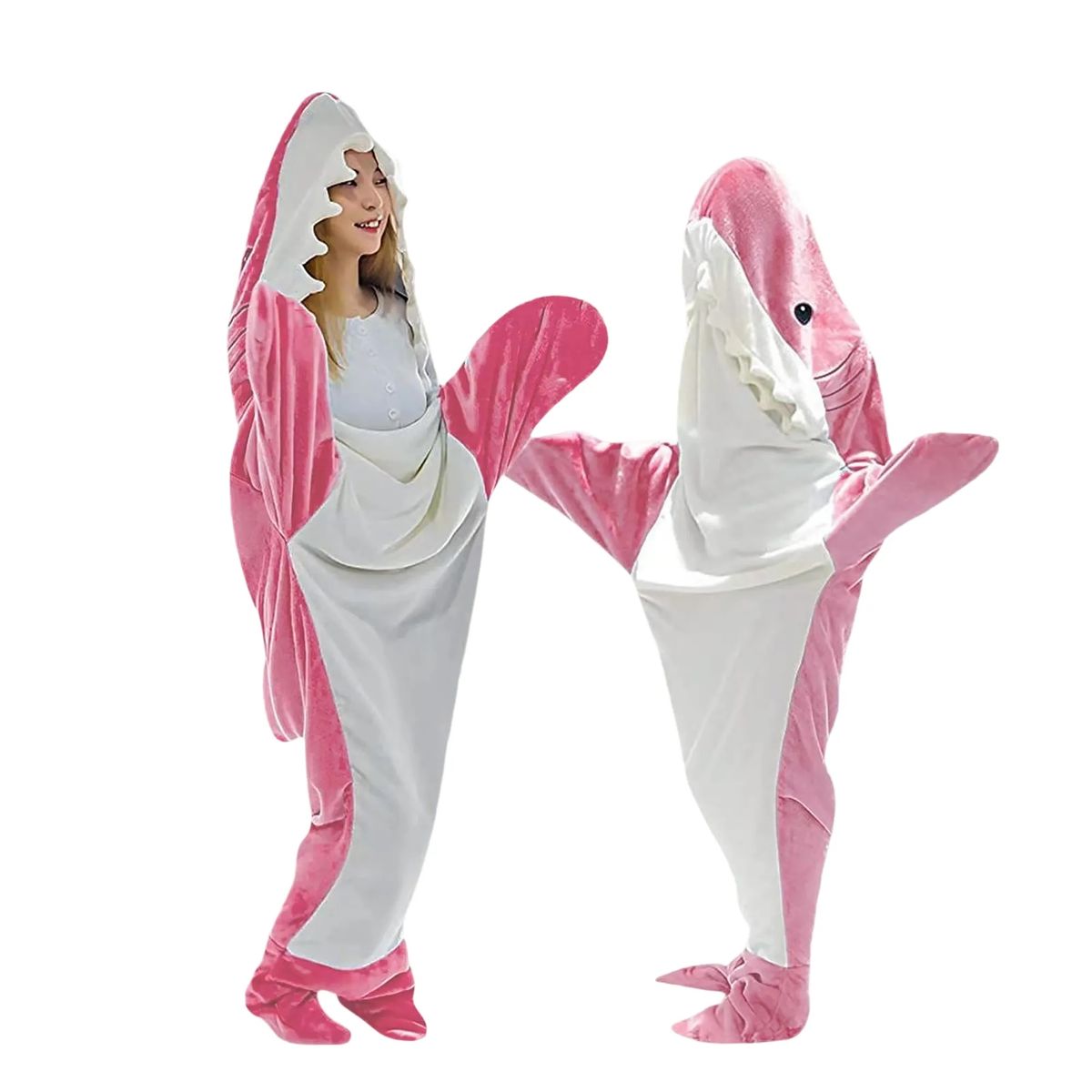 Warm Shark Costume Blanket for Adults and Kids 4