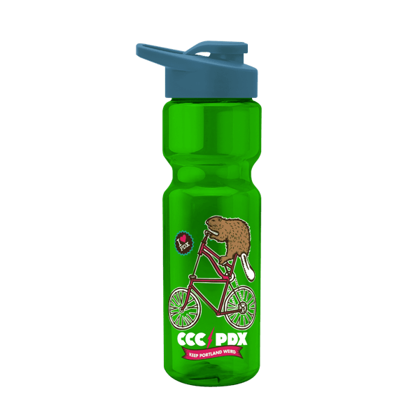 Blazer 28oz Transparent Bike Bottle w/Drink-thru Lid 998