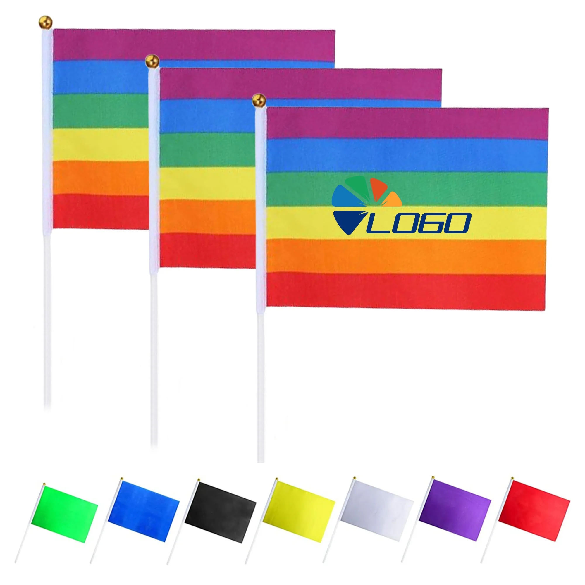 MOQ100 Sublimation Hand Flag 4