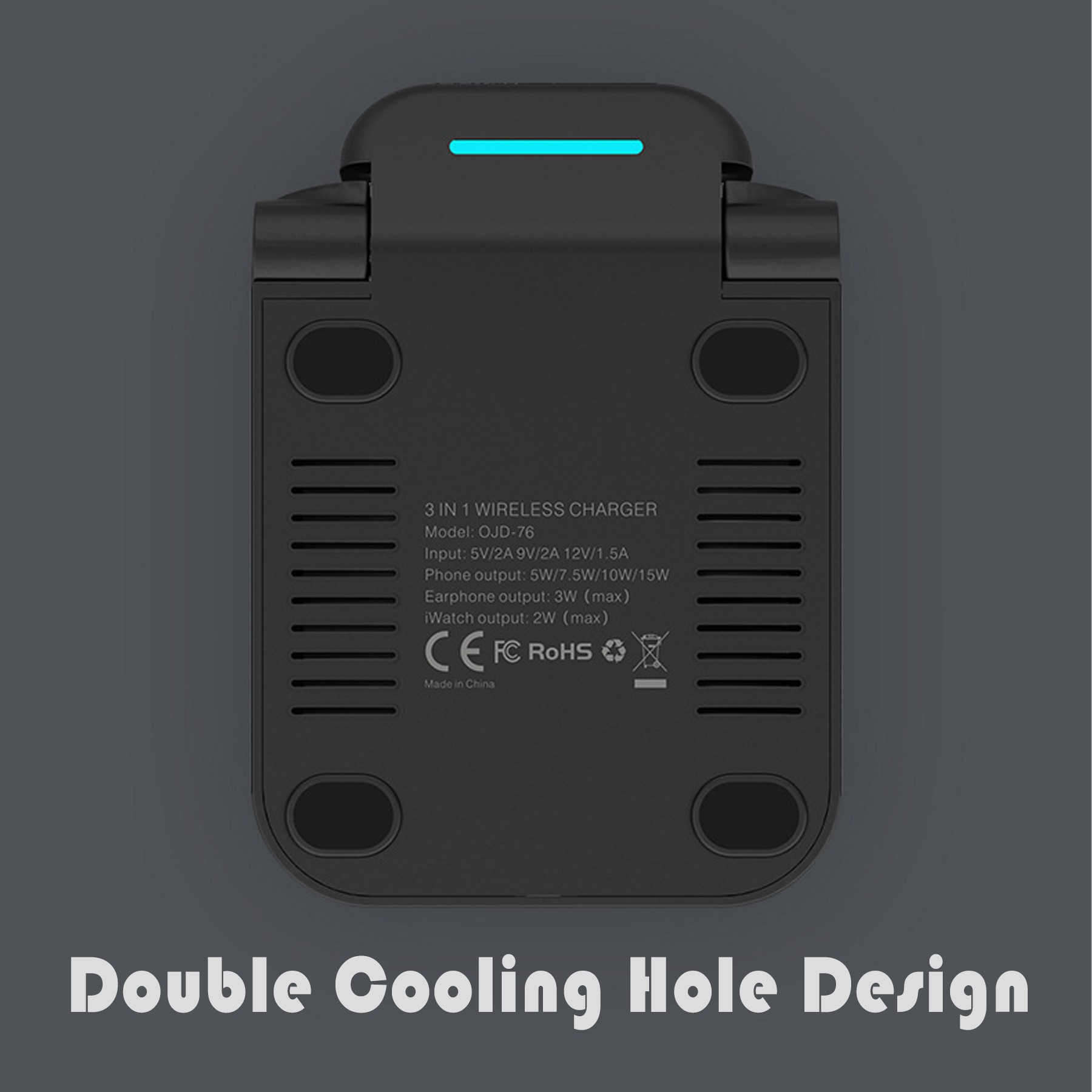 3 in 1 Foldable Magnetic Wireless Fast Charging Station 4