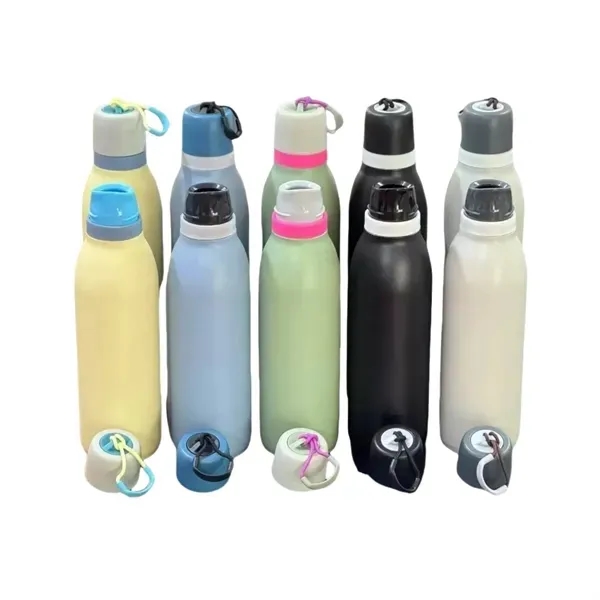 18 oz Insulated Sports Water Bottle with Macaron Color 10