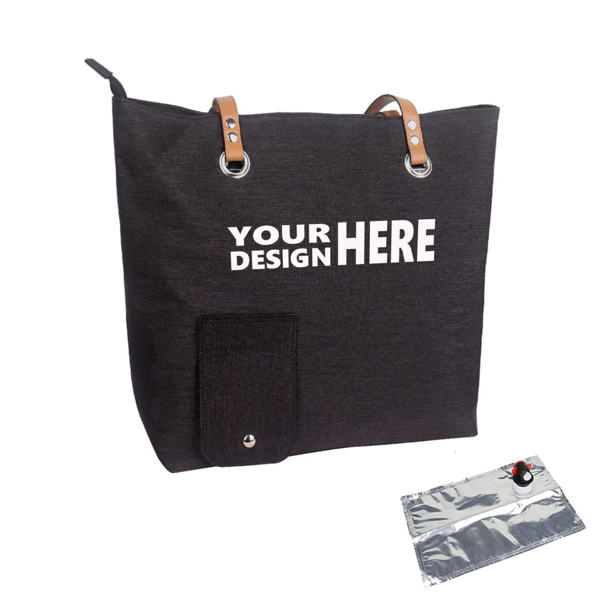 Tote Bag with Insulated Beverage Compartment 4