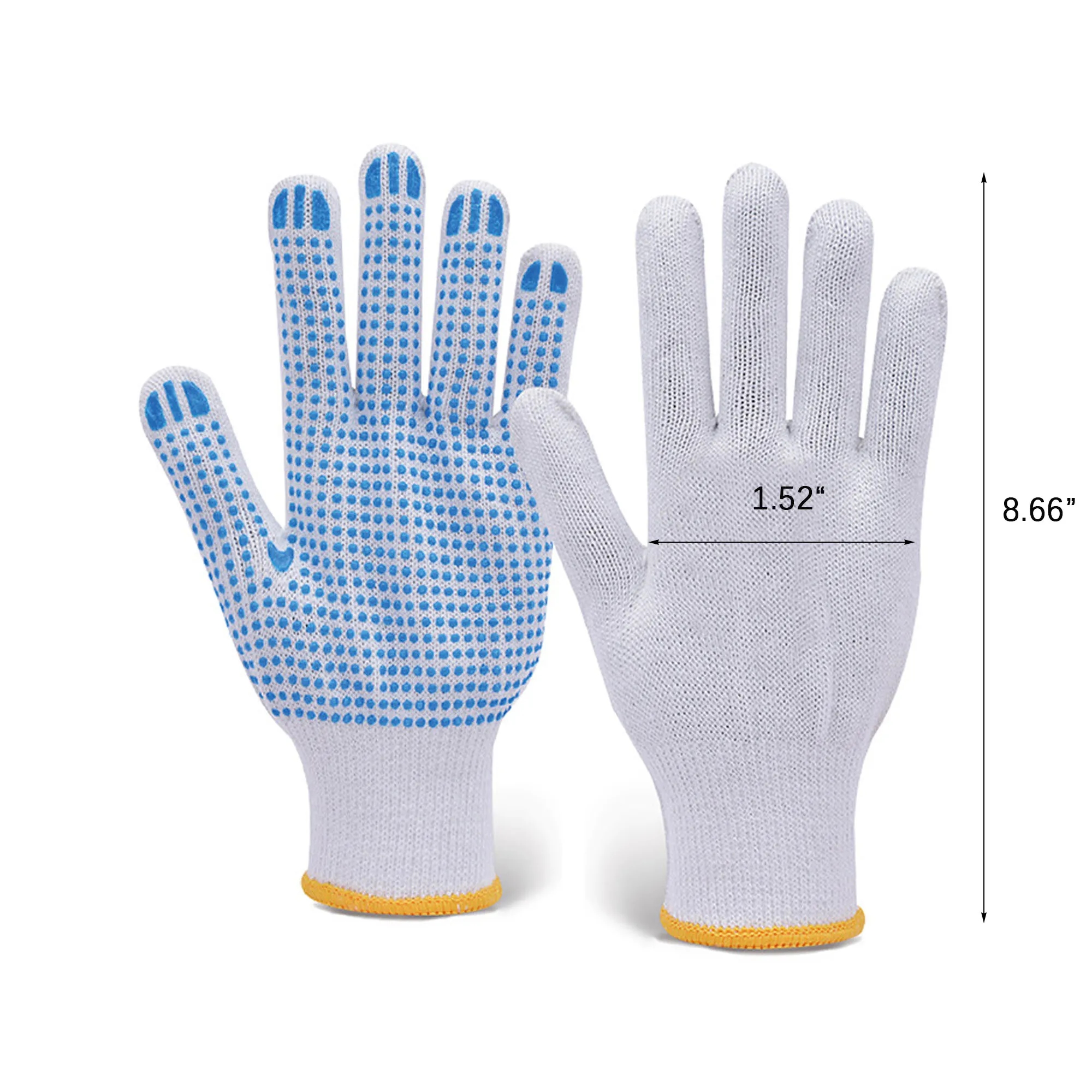 Cotton Polyester Knit Dot Work Gloves 2