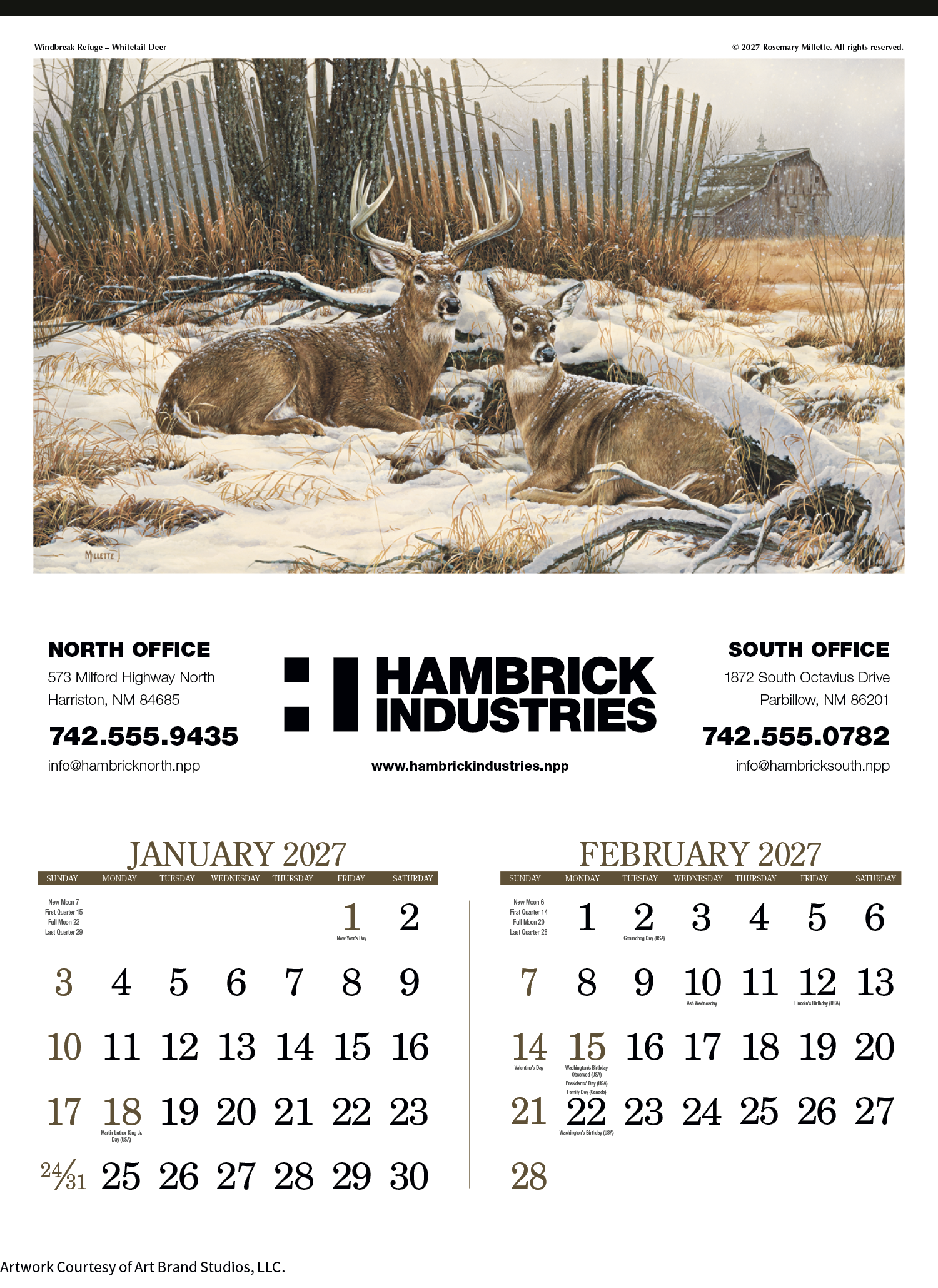 Triumph® Calendars Wildlife Art Calendar 17
