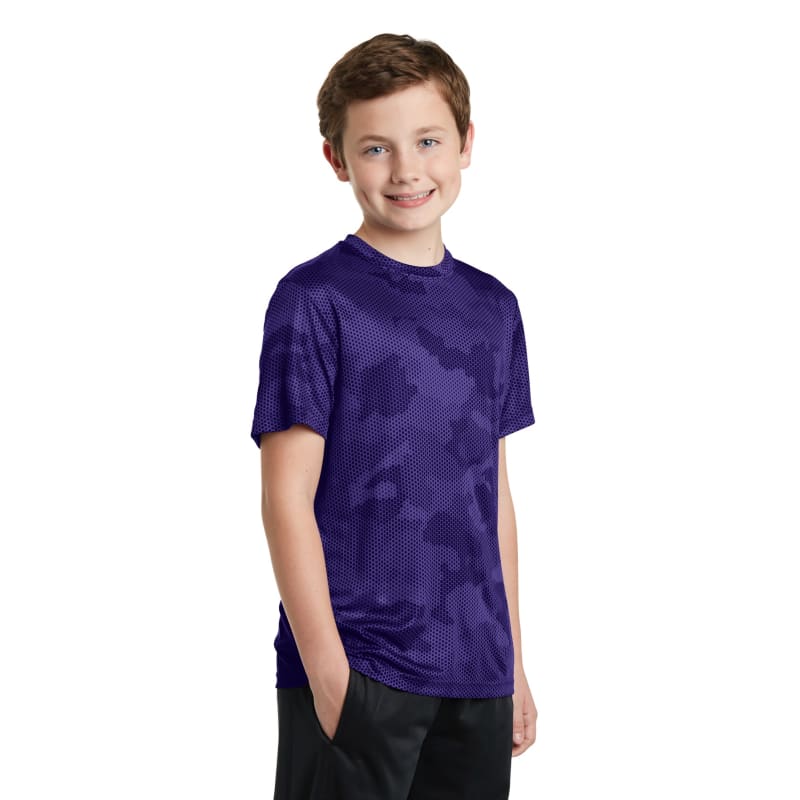 Sport-Tek Youth CamoHex Tee. 47