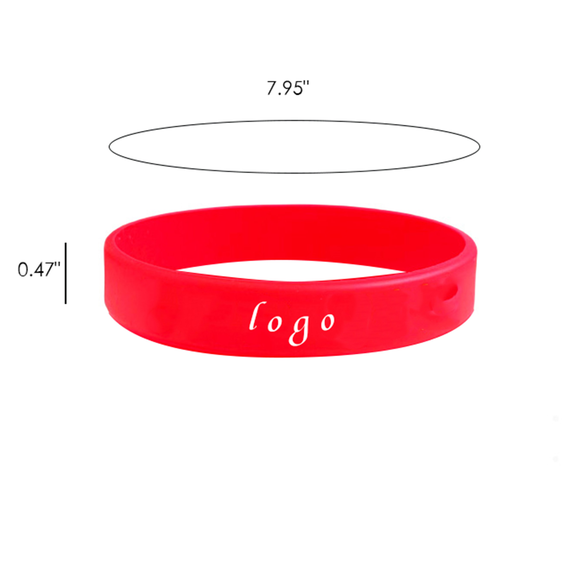 MOQ100 Silicone Wristband 5