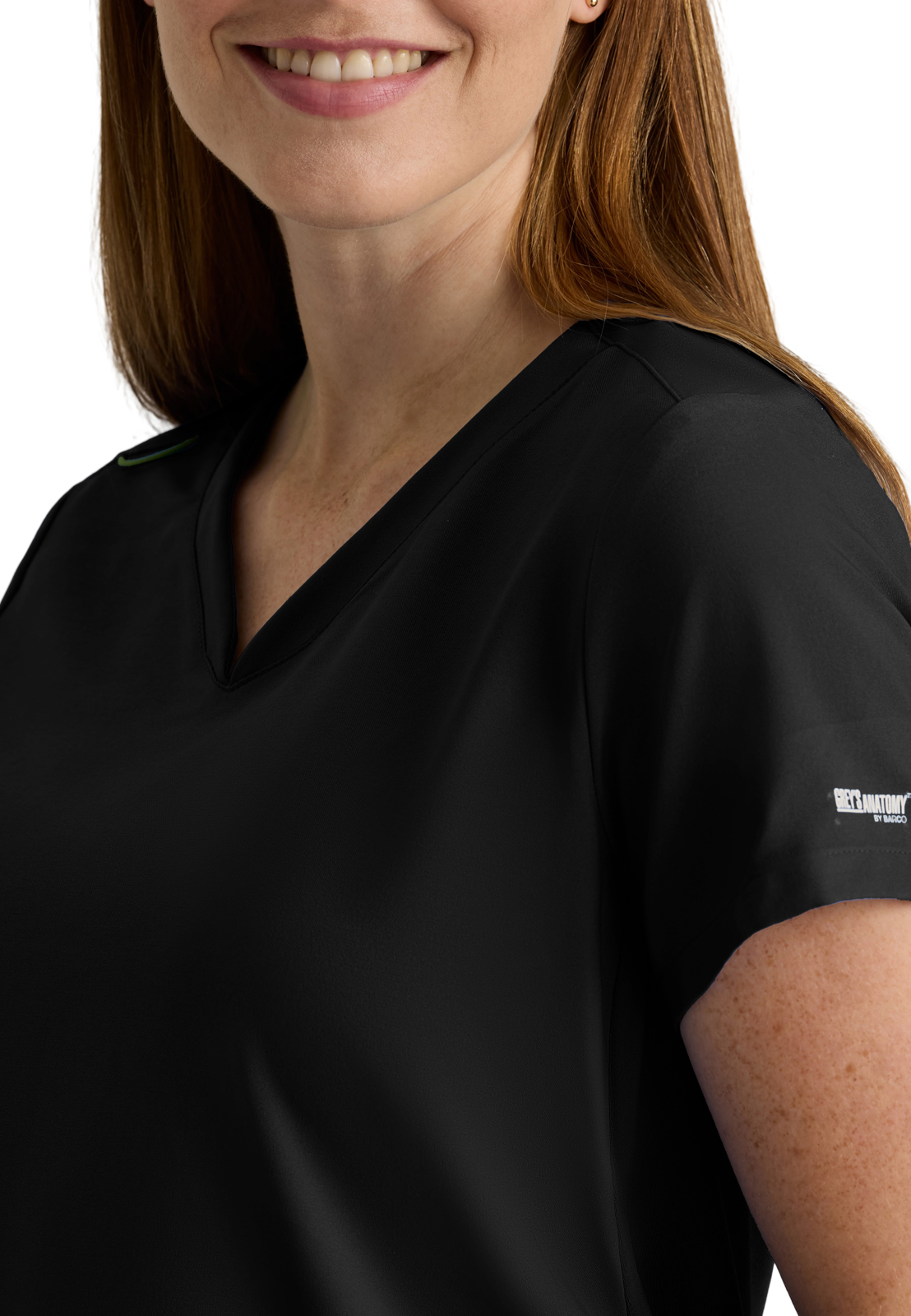 Grey's Anatomy Evolve Stretch - Women's Two-Pocket Promise Maternity Scrub Top 3