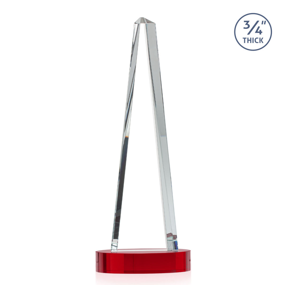 Majestic Tower VividPrint™ Award on Alberton Base - Red 14