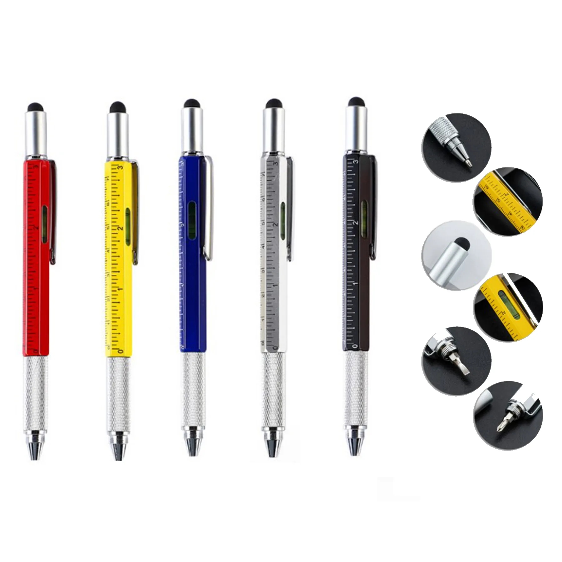 6 in 1 Multi-Function Tool Ballpoint Pen MOQ50 2