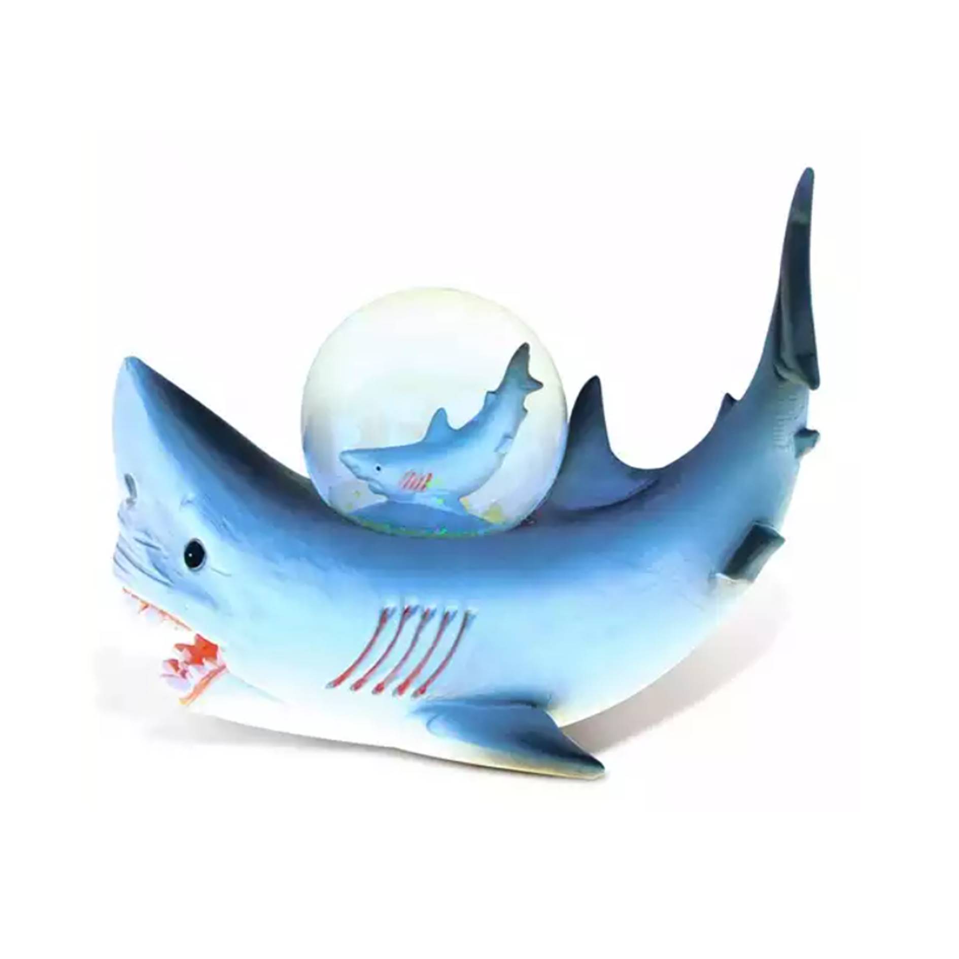 Custom Resin Shark Snow Globe Ornament 3
