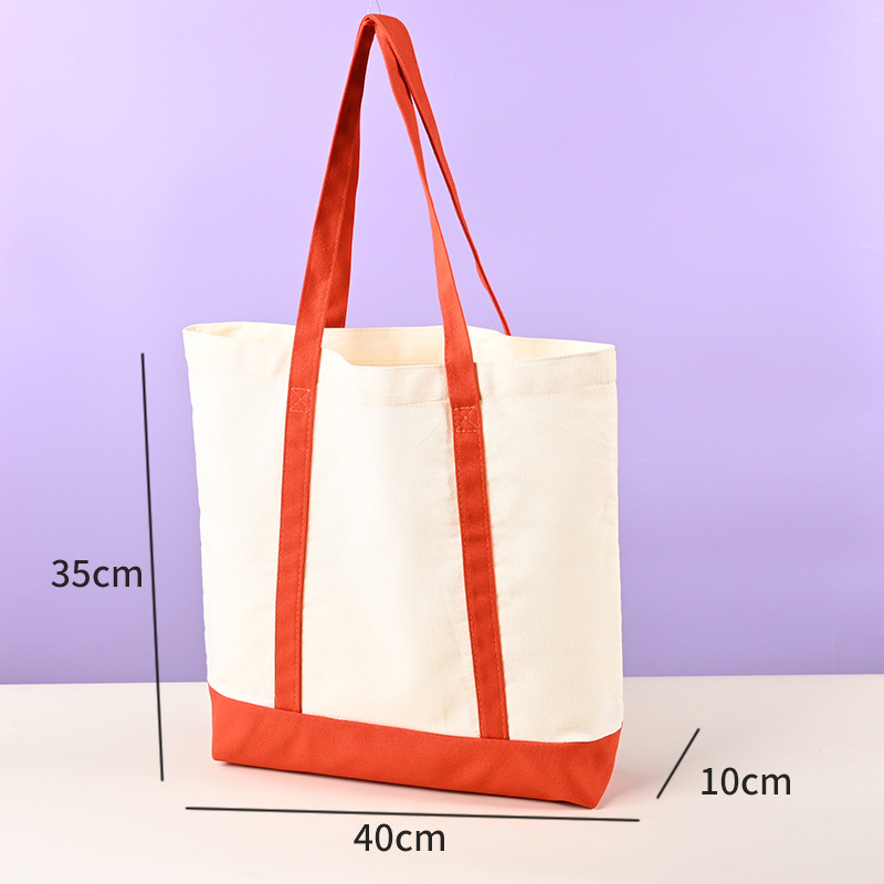 Natural Canvas Beach Tote Medium Bags, custom tote bag with logo imprint 5