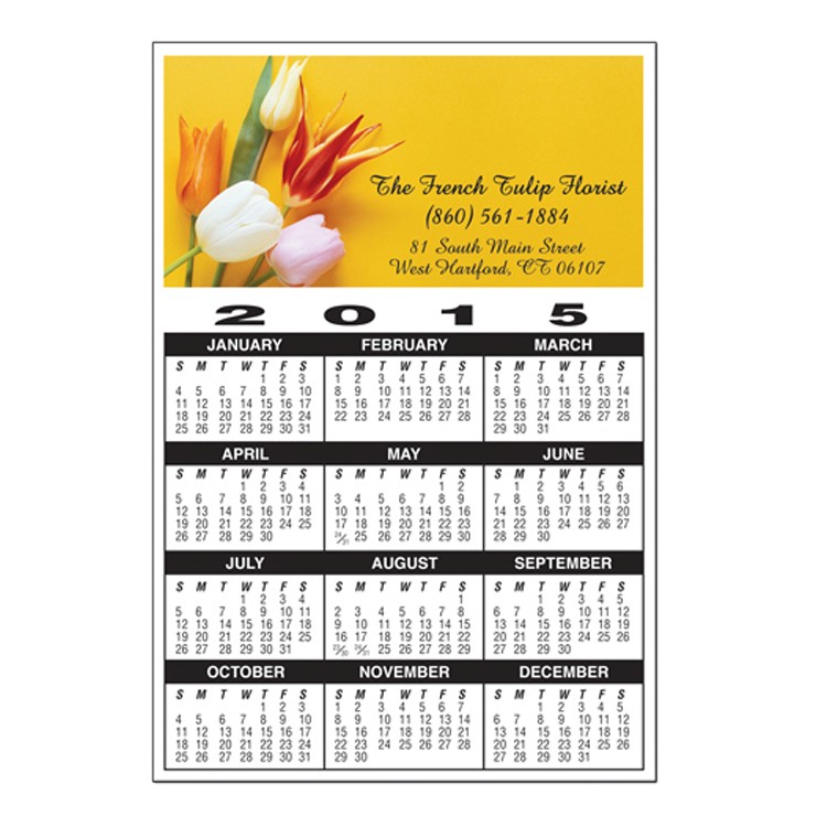 Calendar Rectangle Magnet - Full Color 2