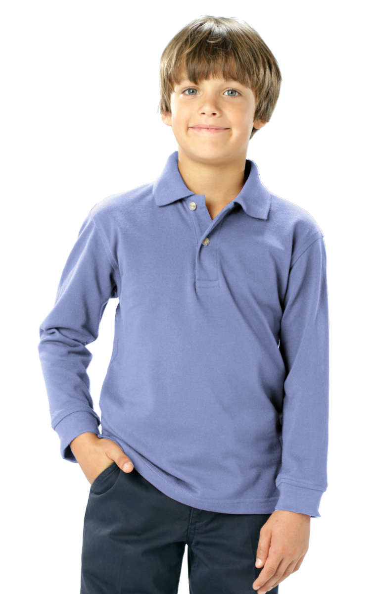 Youth Superblend L/S Pique Polo 4