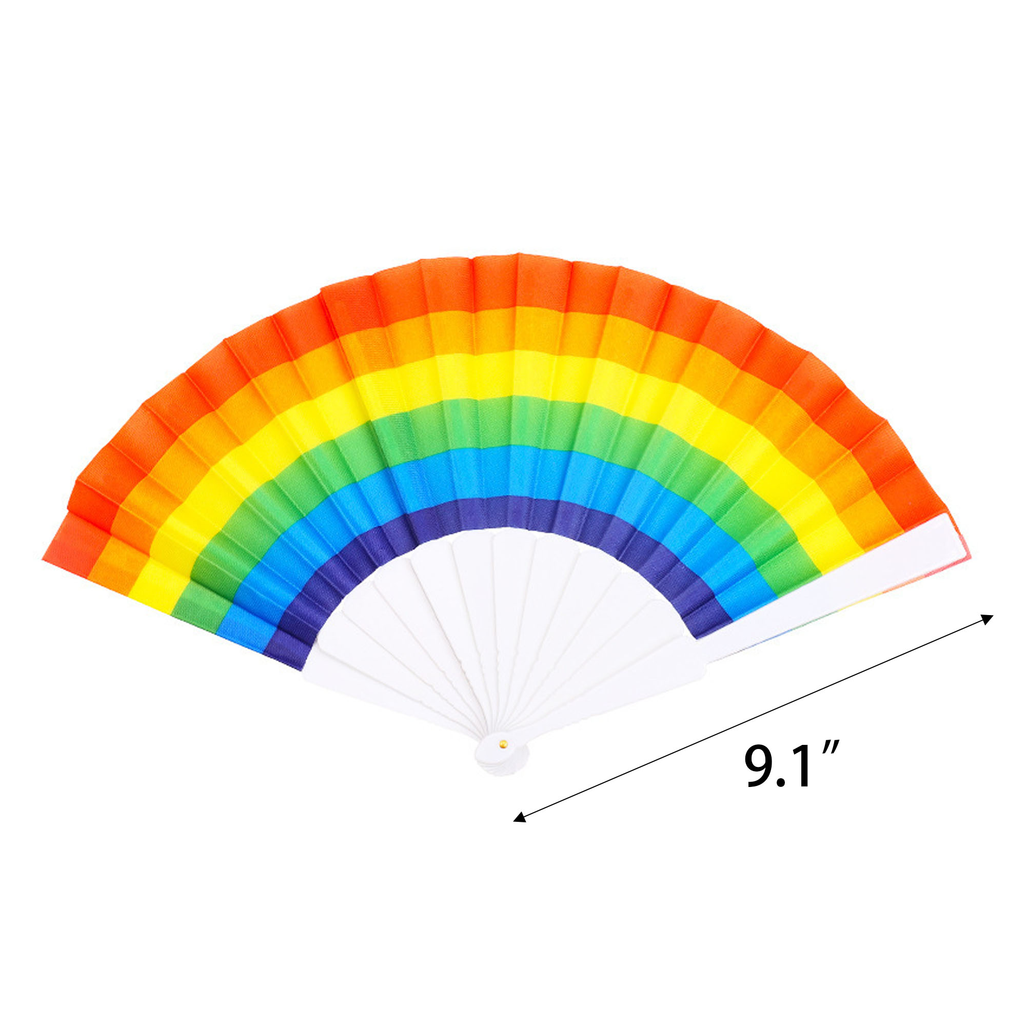 Sturdy Branded Portable Rainbow Hand Fan 2