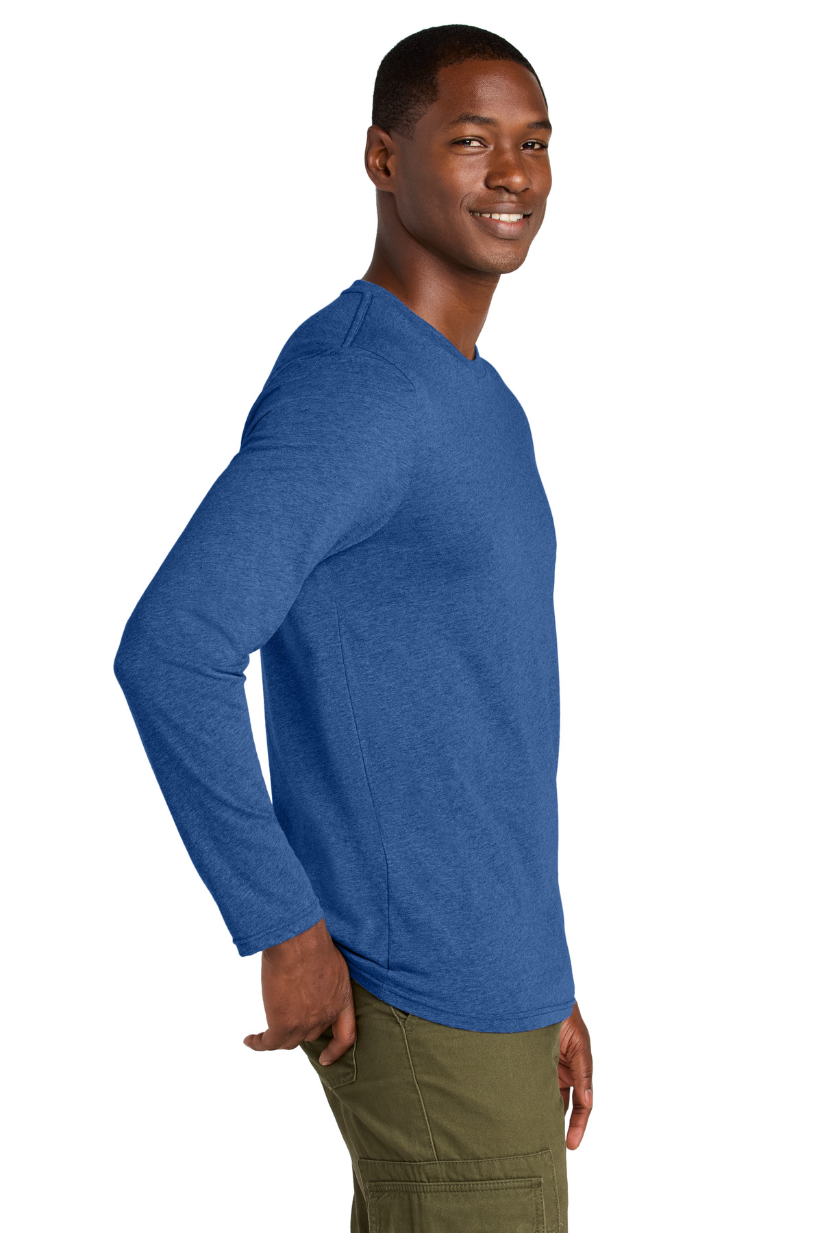 District Perfect Weight CVC Long Sleeve Tee DT185 5