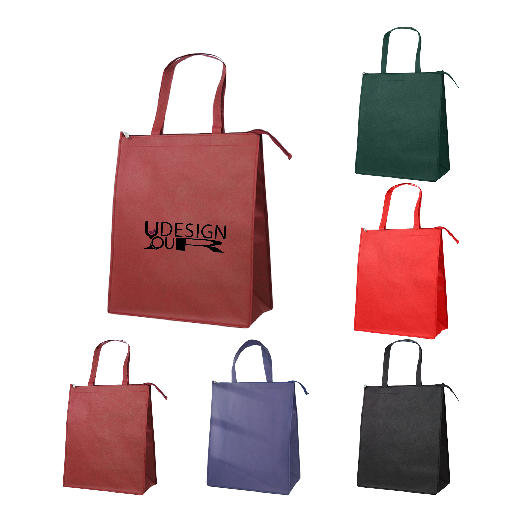 Non-Woven Grocery Tote Bag With Bottom Insert 4