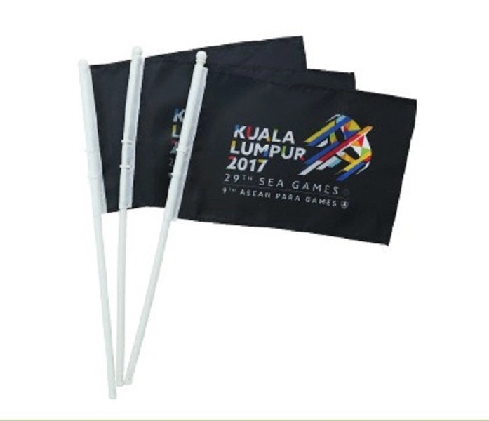 Polyester White Stick Flag 3