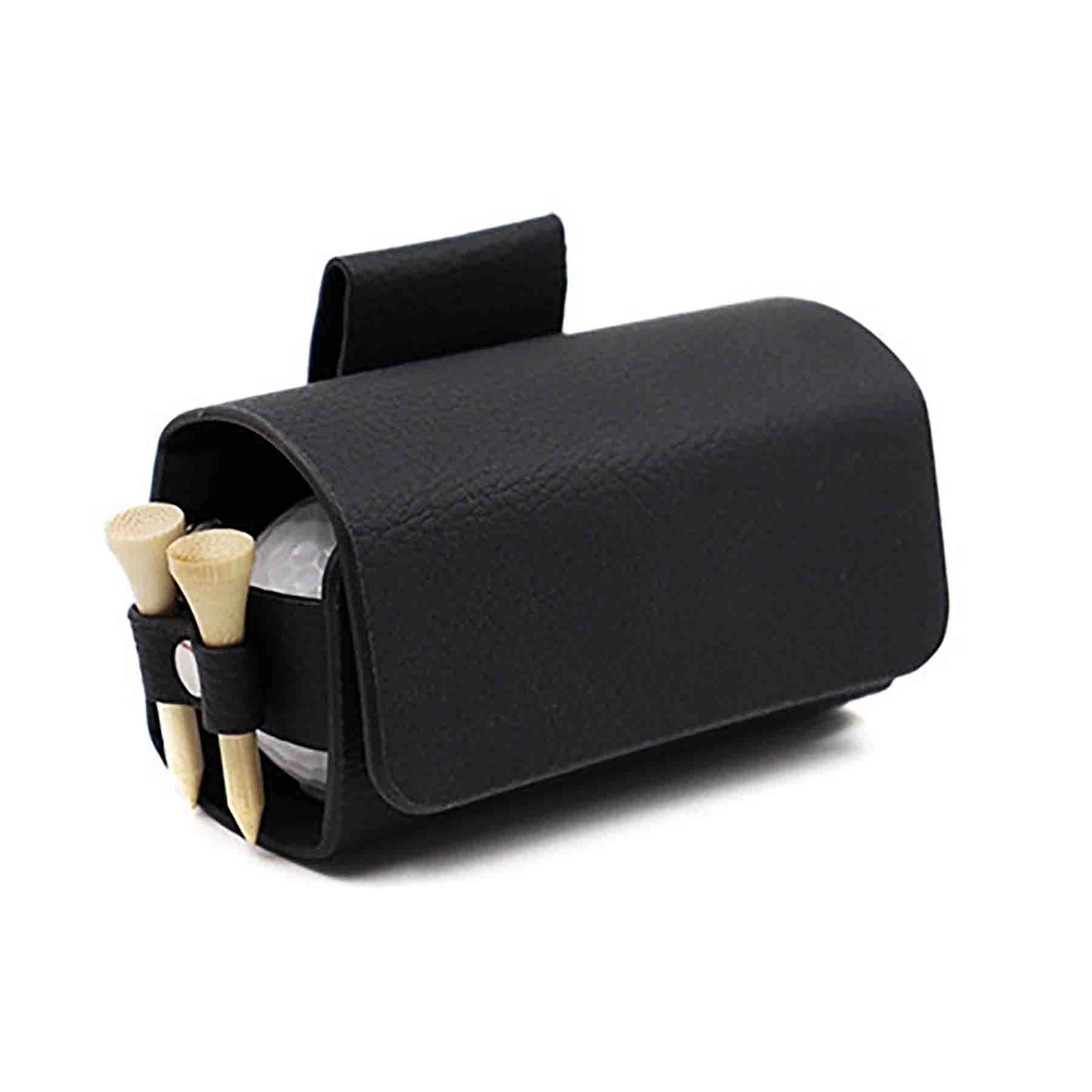 Leather Waist Belt Golf Ball Pouch Sports Accessory 6