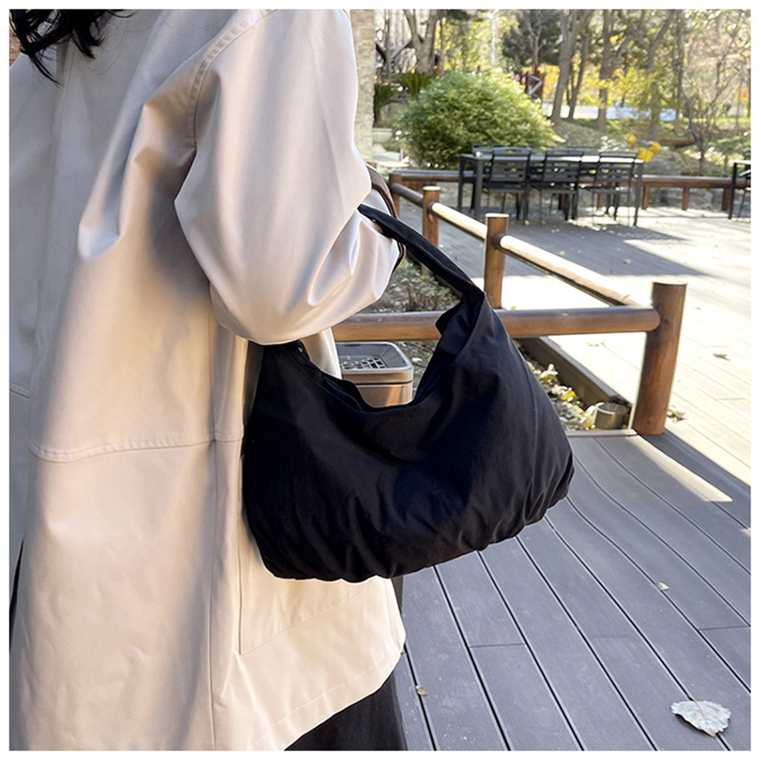 Cute Hobo Tote Handbag, custom tote bag with logo imprint 5