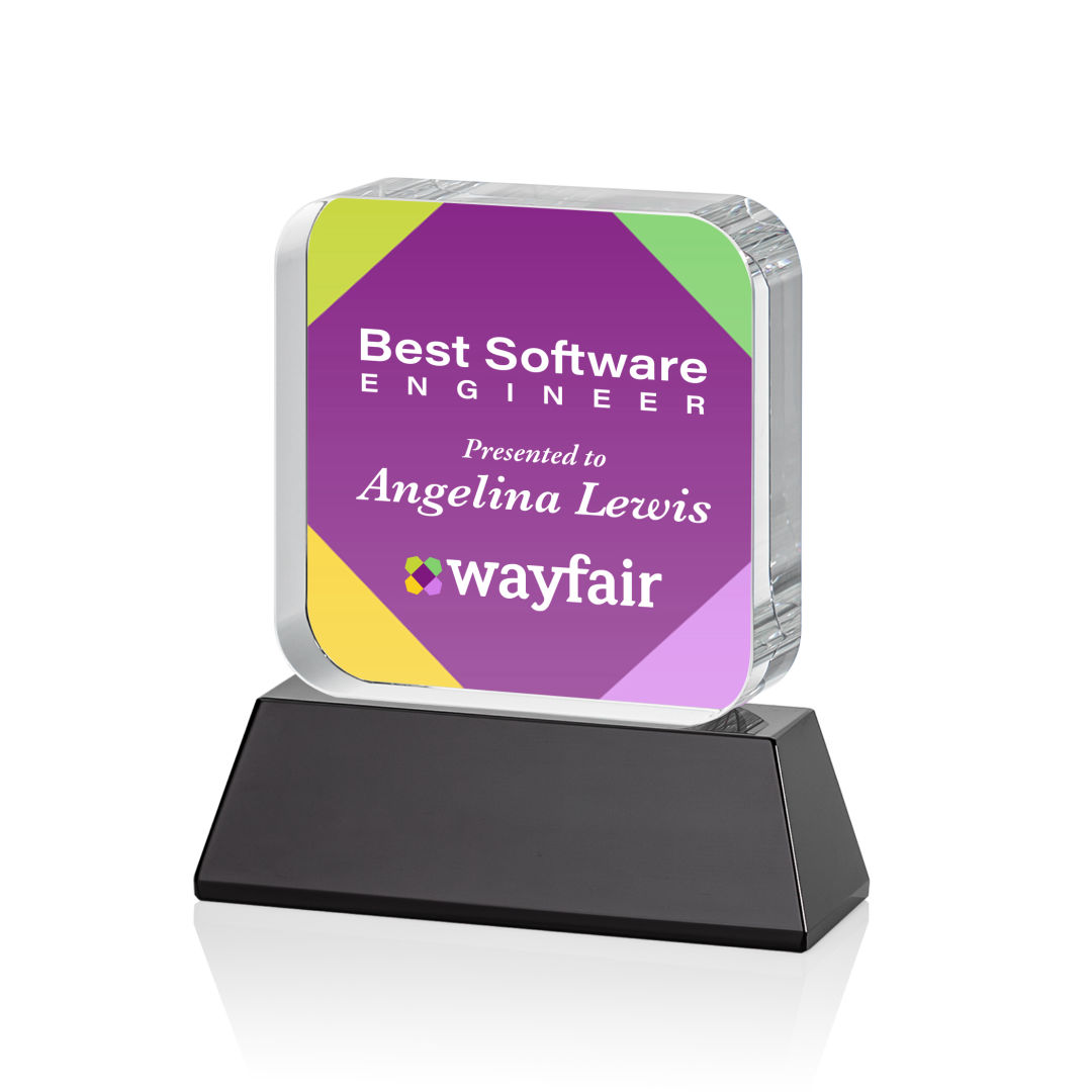 Flamborough VividPrint™ Award on Base - Black 10
