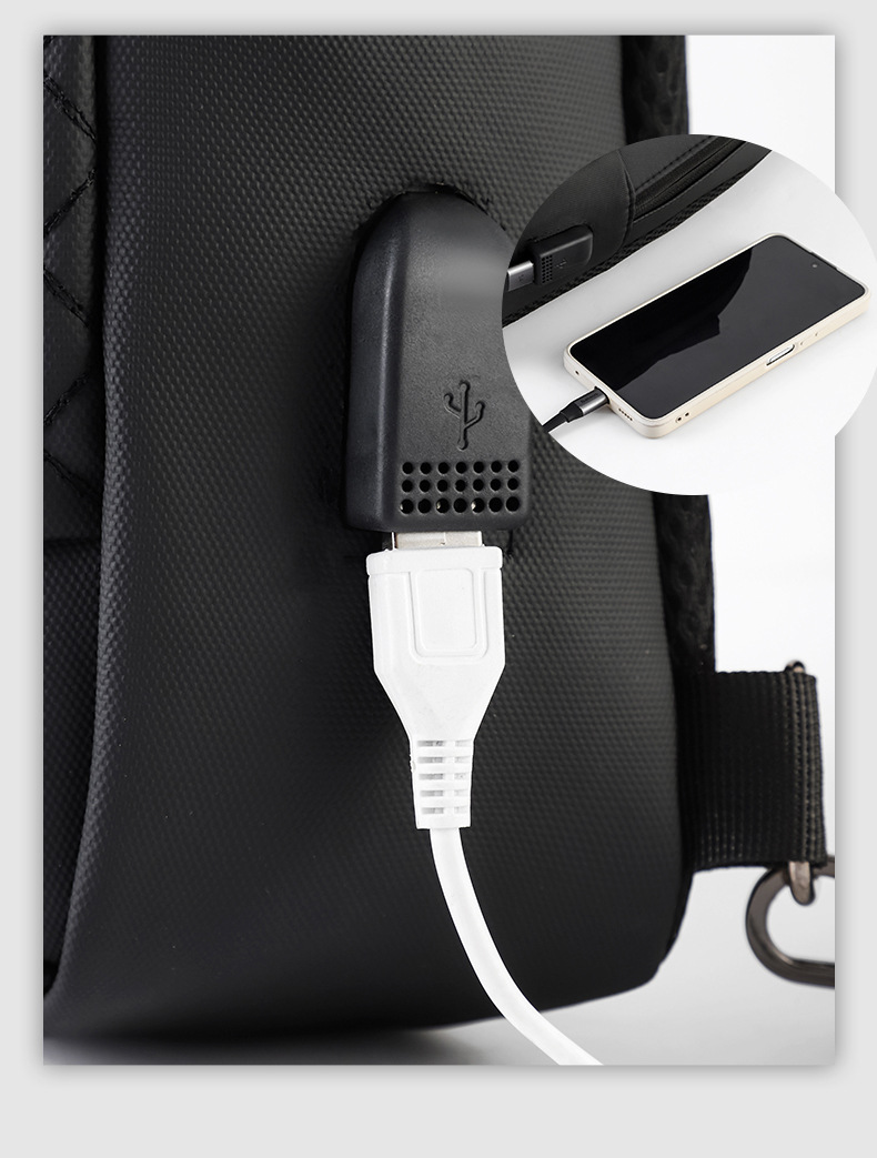 Water Repellent Cross Body Chest Bag For Men 8