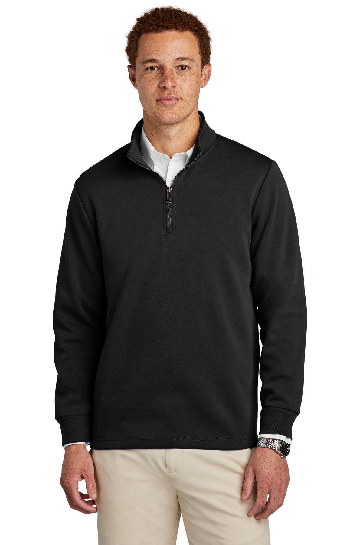 Brooks Brothers Double-Knit 1/4-Zip BB18206 35