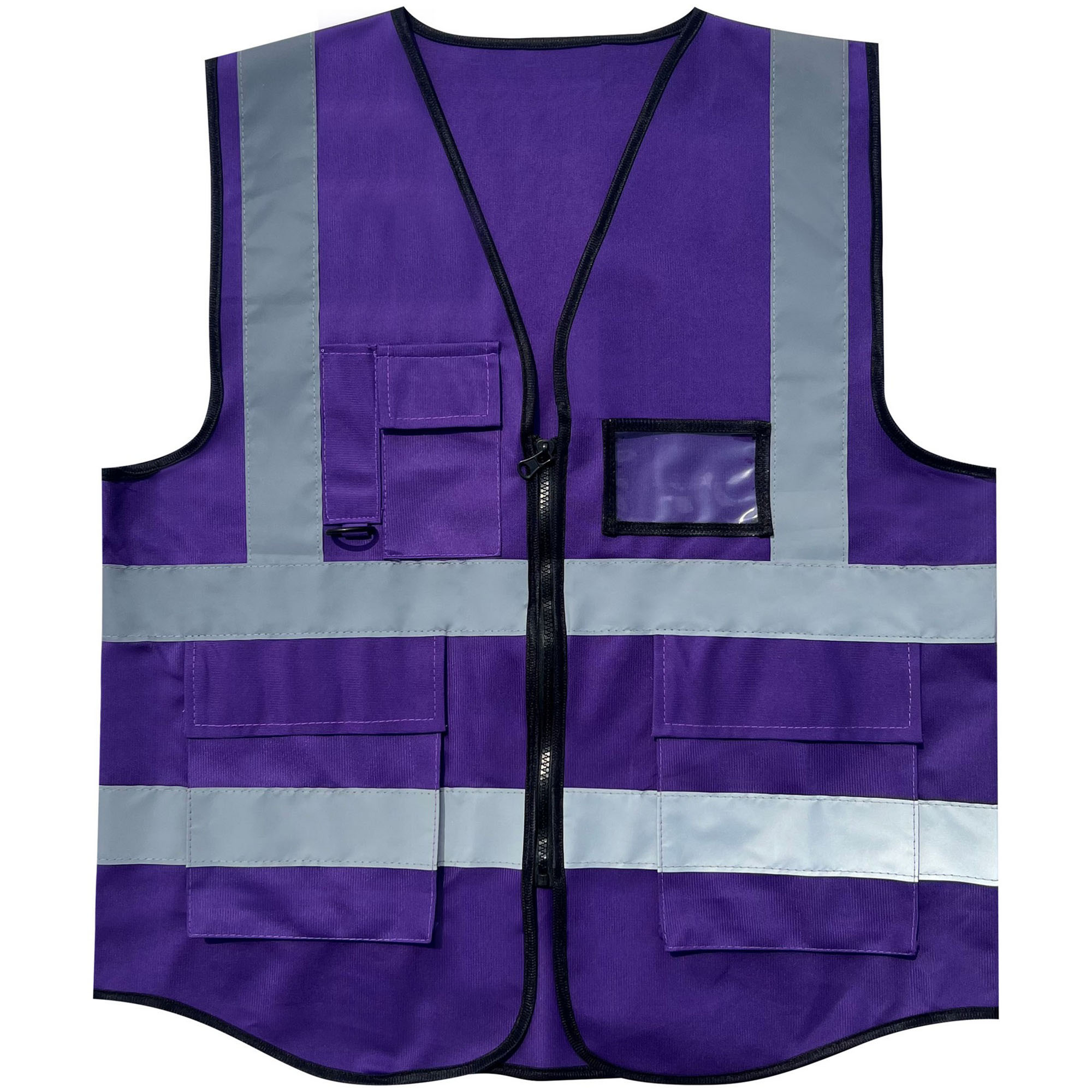 Multiple Pockets High Visibility Safety Reflective Vest 12