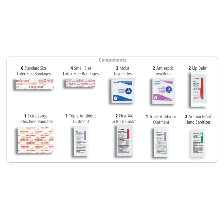 "FERNWOOD" 24 Piece First Aid Kit in Zipper Kit 4