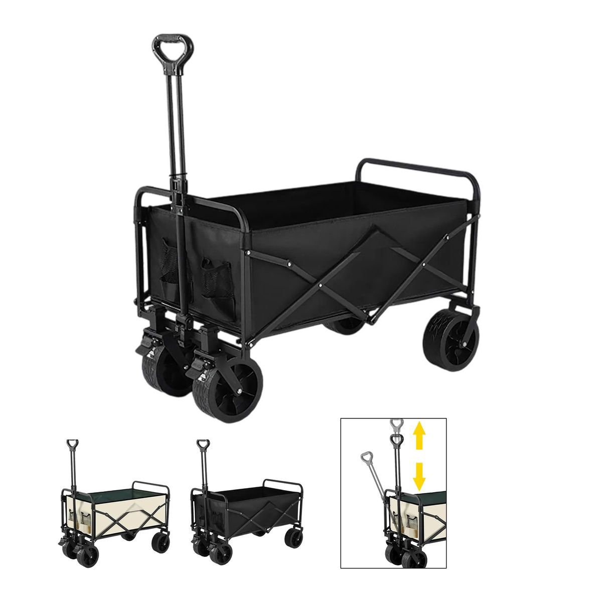 Durable Foldable Camping Cart with 360 Degree Wheels 4