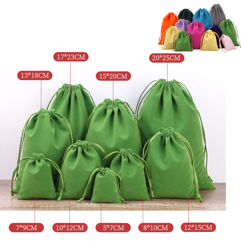 Drawstring Velvet Bag(2 3/4" W x 3 9/16" H) 2