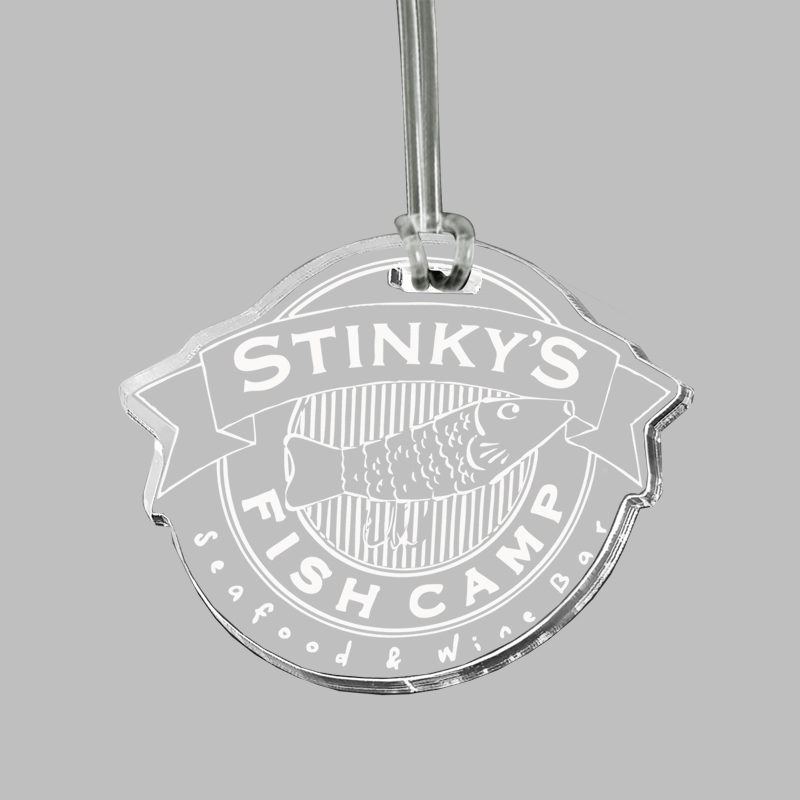 Custom Acrylic Laser Etched Bag Tag 17