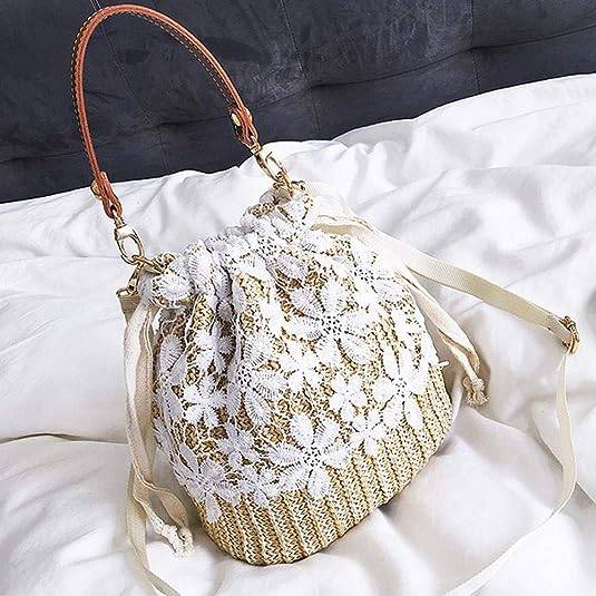 Chic Straw Women's Summer Beach Bag with Removable Handle 4