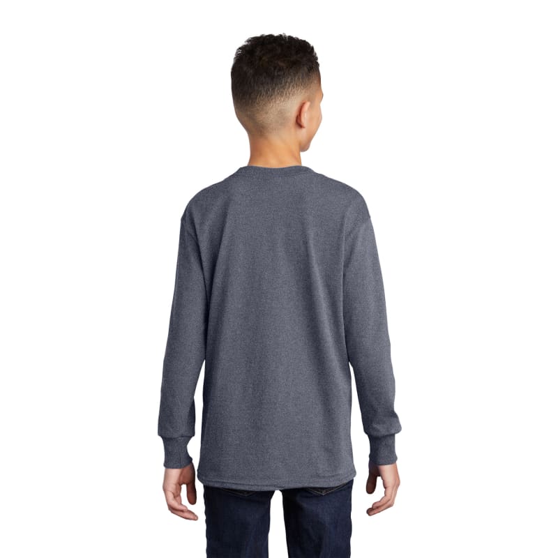 Port & Company Youth Long Sleeve Core Cotton Tee. 87
