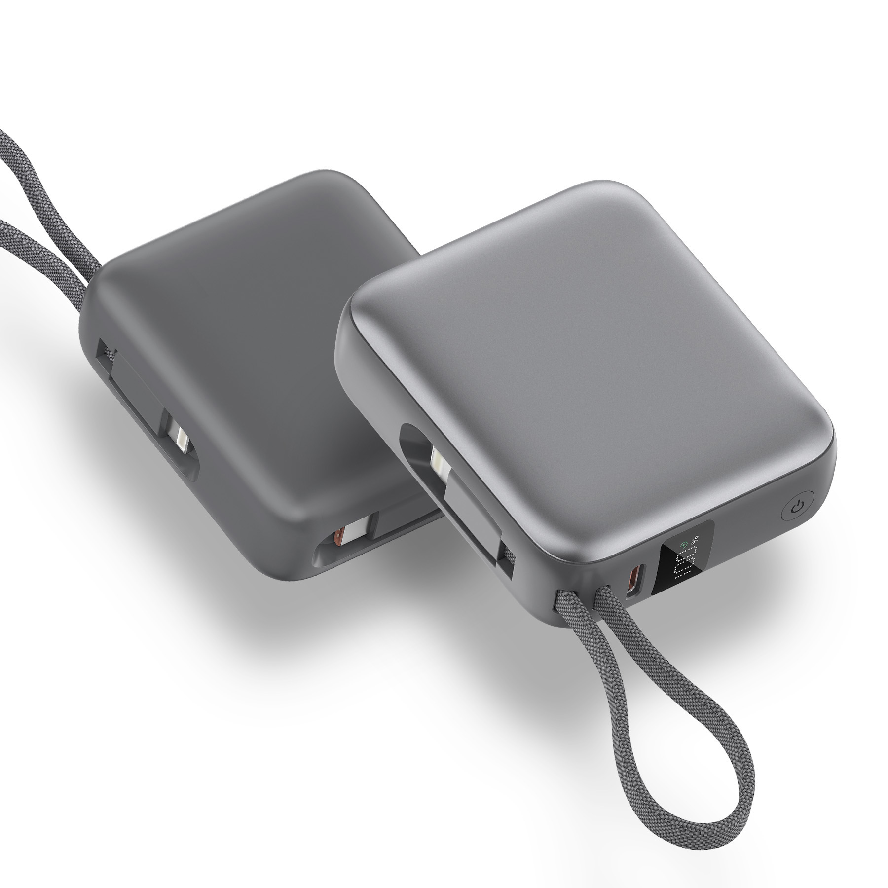 Cirtek® 10000mAh 20W PD Fast Charging Power Bank With Built-In Dual Cables 6