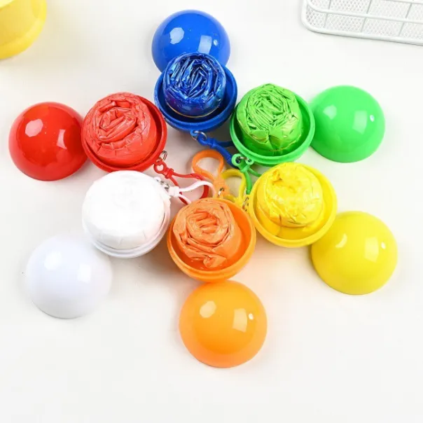 BALL KEYCHAIN WITH RAINCOAT 3