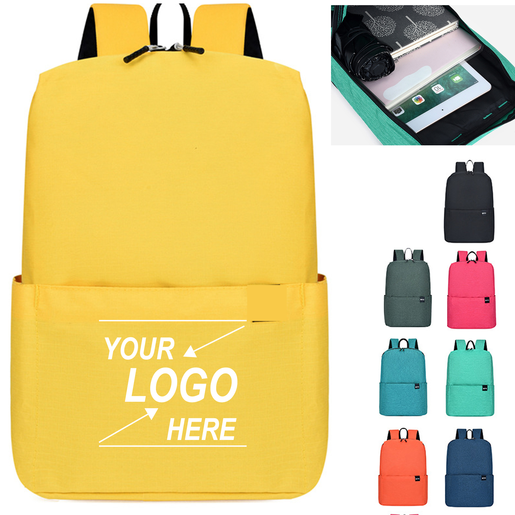 15.6" Lightweight Laptop Backpack 20L for Travel and Work
