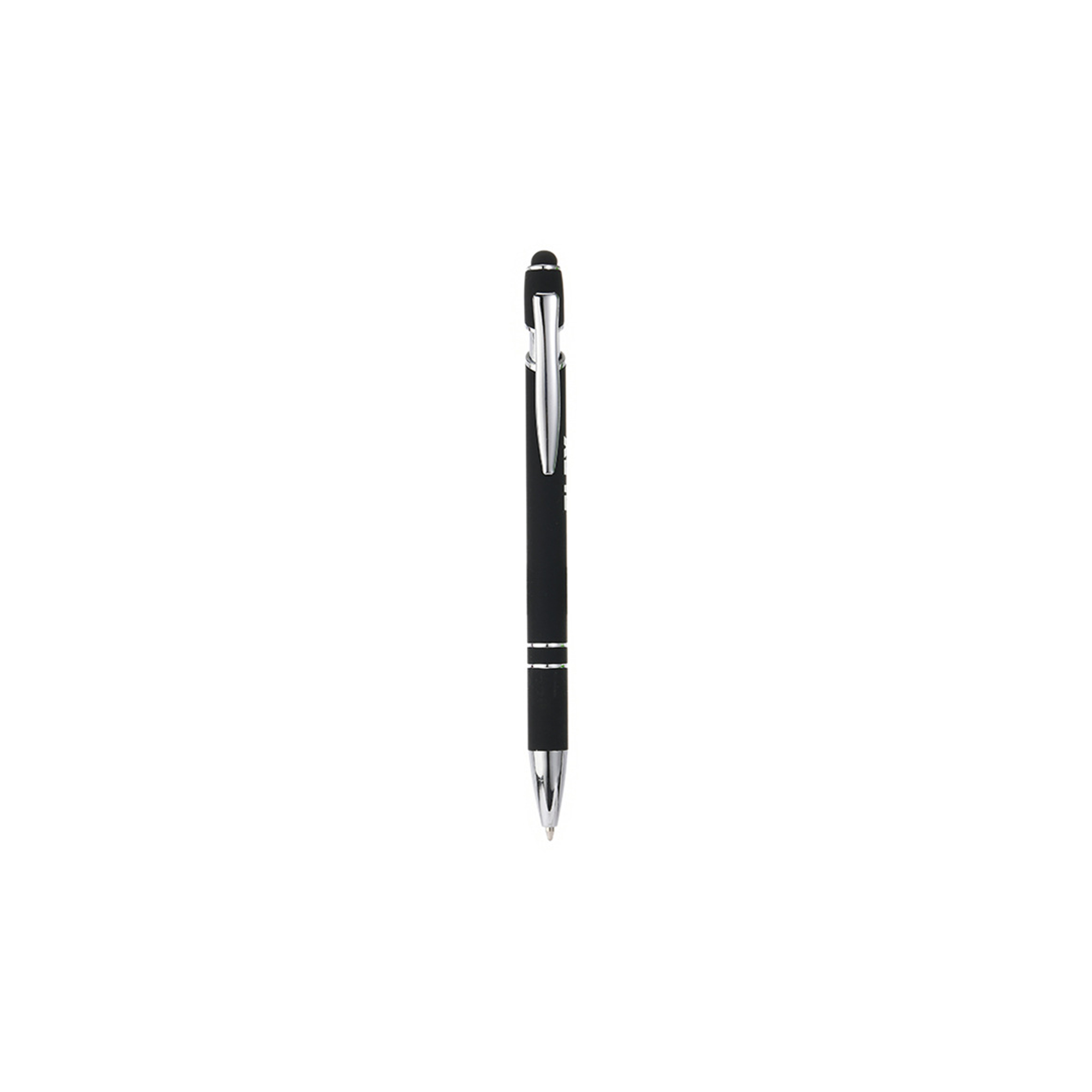 Aluminum Stylus Pen With Rubberized Finish And Plunger Action 2
