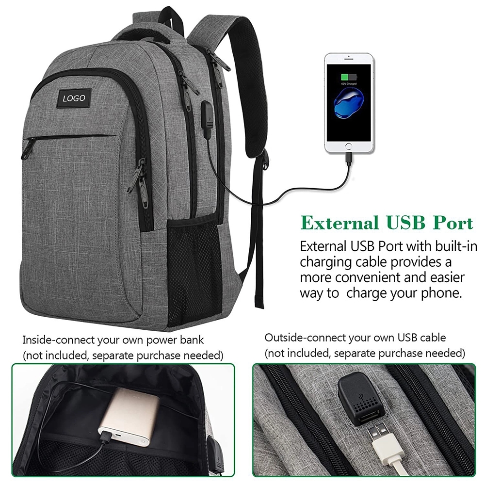 Large Travel Laptop Backpack with USB Charging Port 6