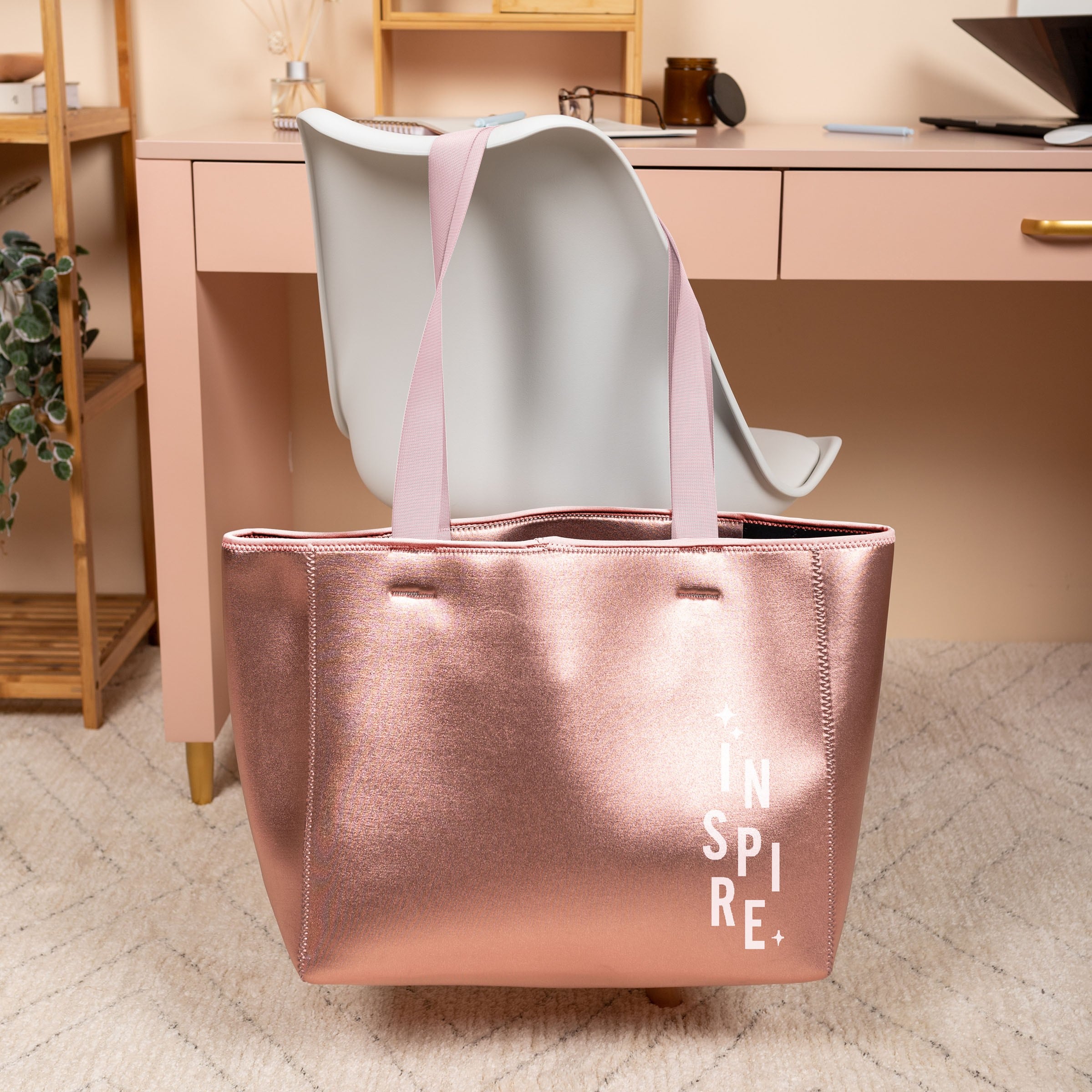 ALL DAY TOTE - METALLIC NEOPRENE - LARGE