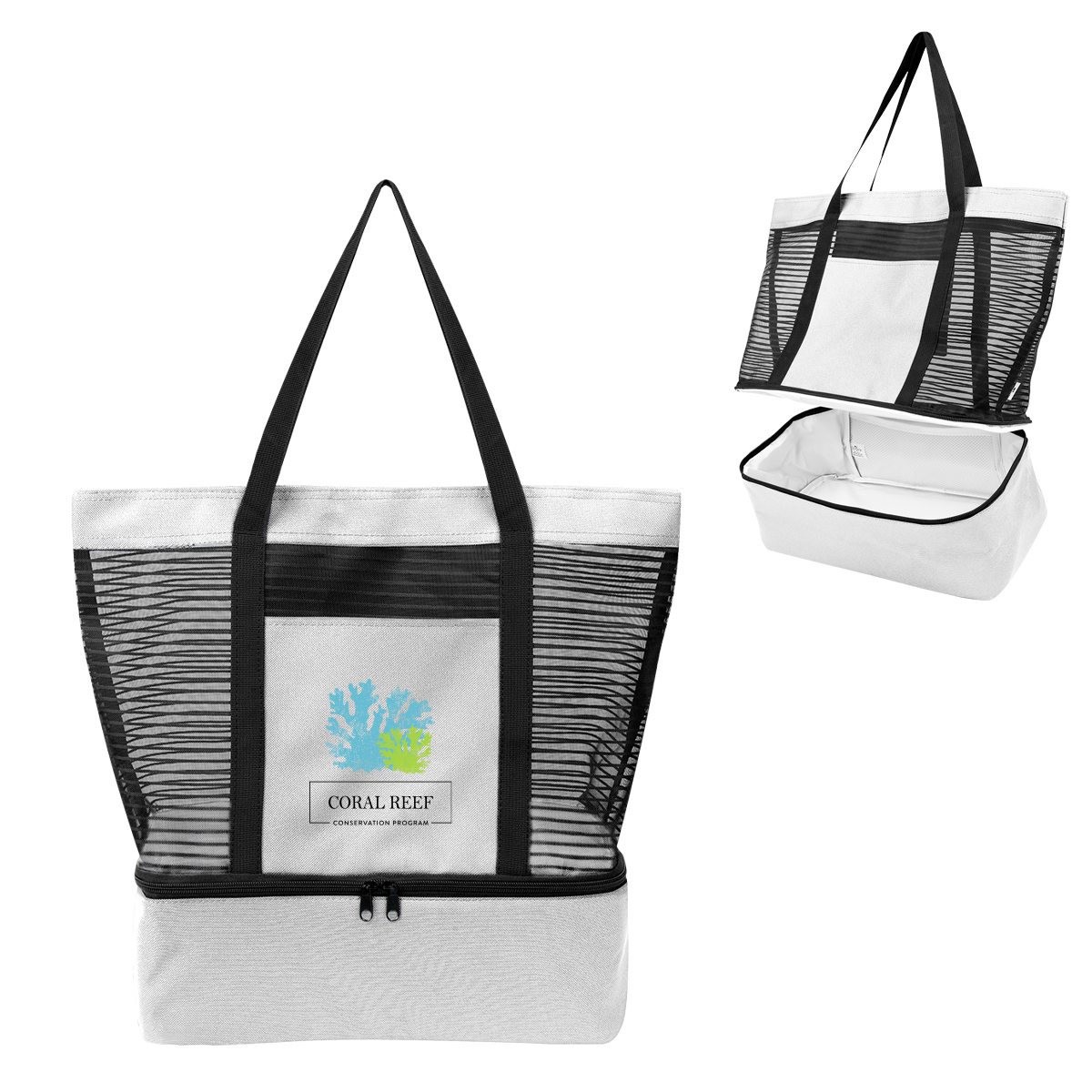 Marley rPET Mesh Tote Bag With Cooler 25