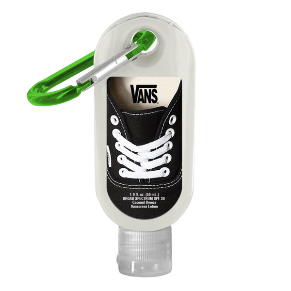 1.9 oz. SPF 30 Sunscreen in Clear Bottle with Carabiner 56