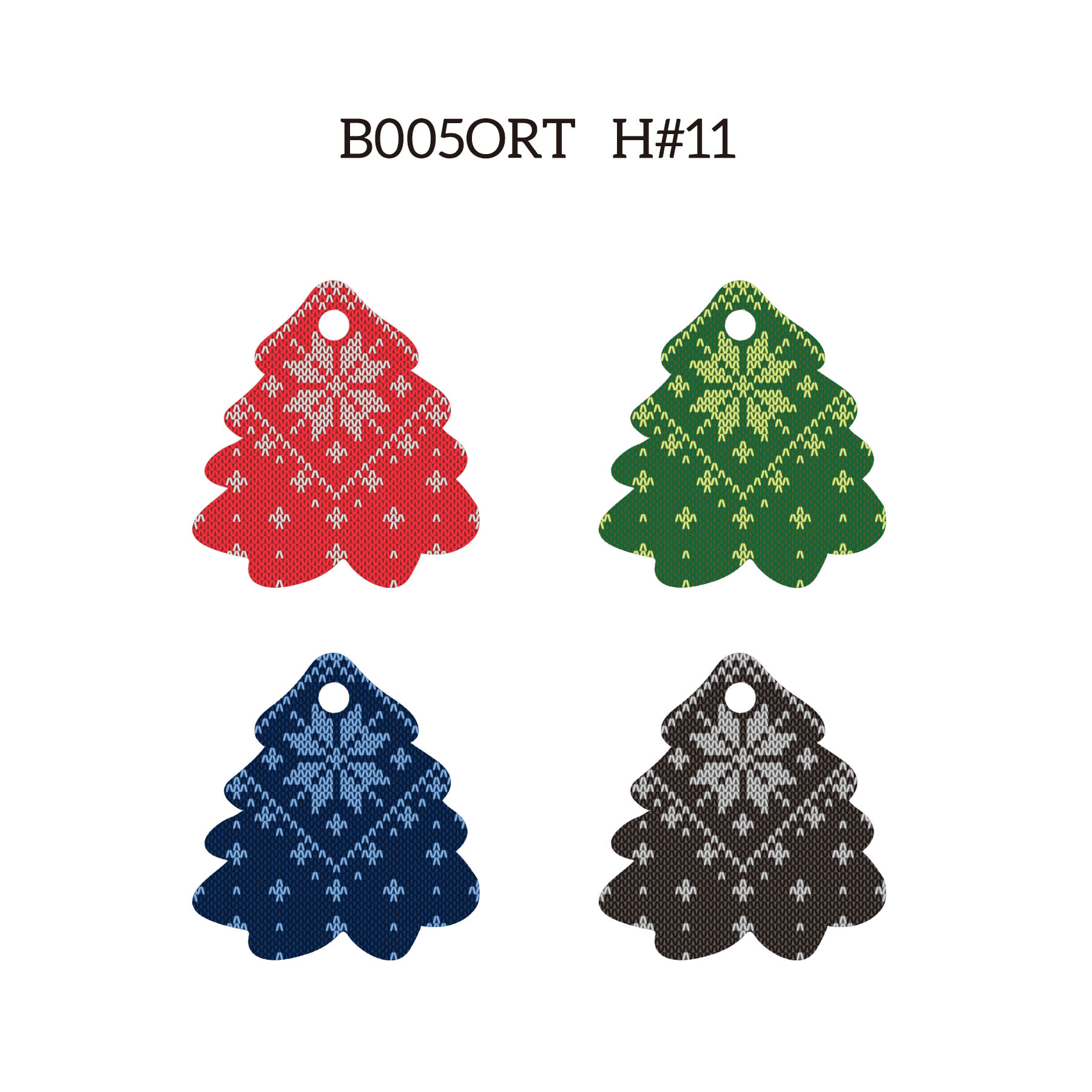 3" Full Color Christmas Ornament - Tree 10