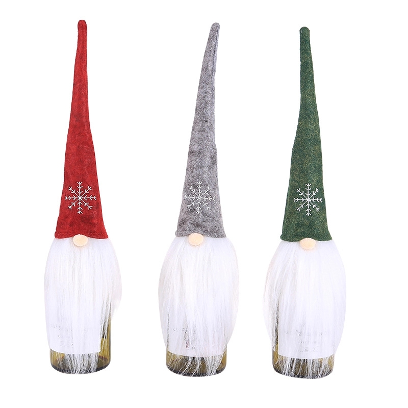 Christmas Hat Shape Champagne Bottle Cover 5