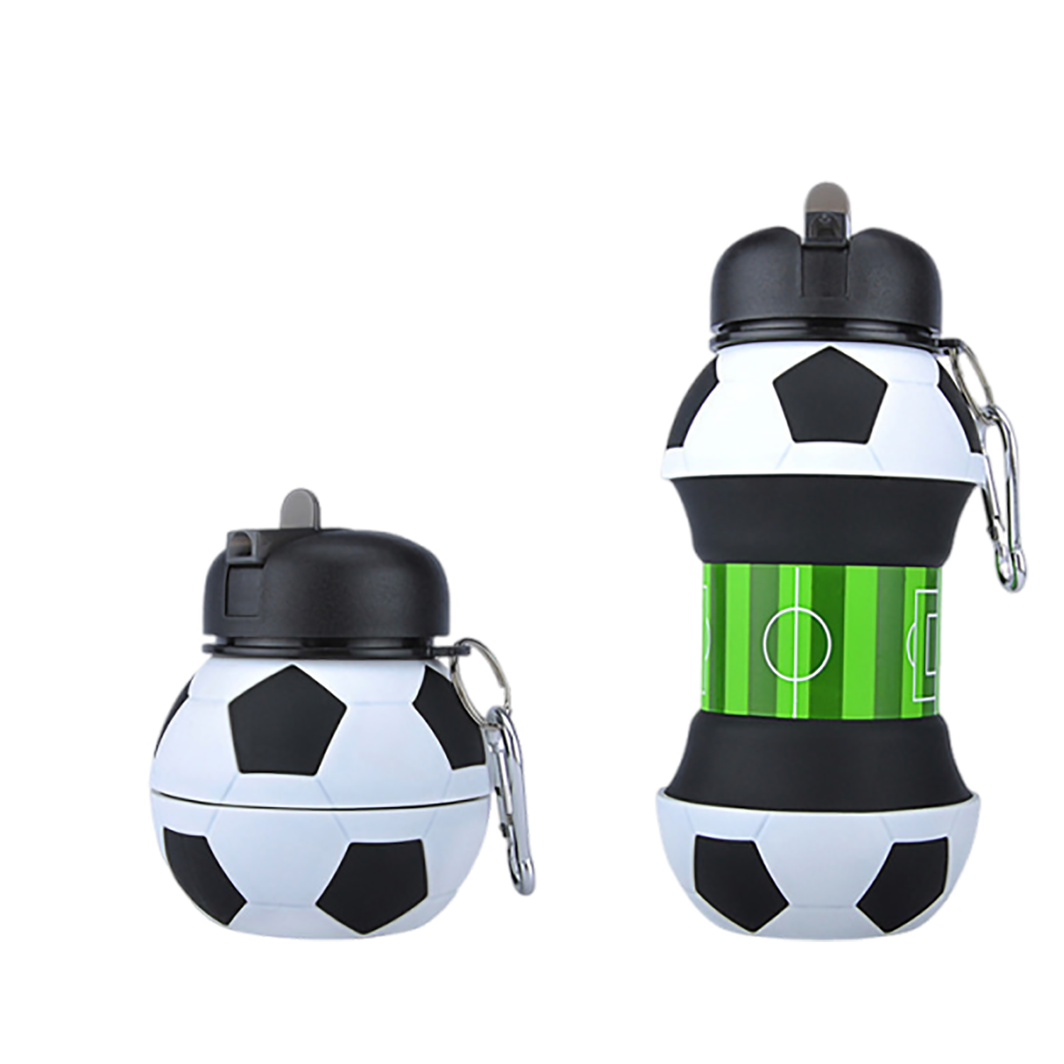 19oz Portable Foldable Silicone Sports Water Bottle For Kids 4
