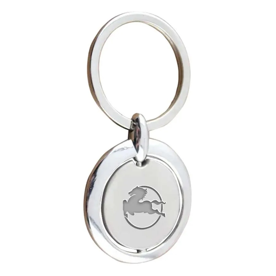 Spinning Circle Metal Keychain 10