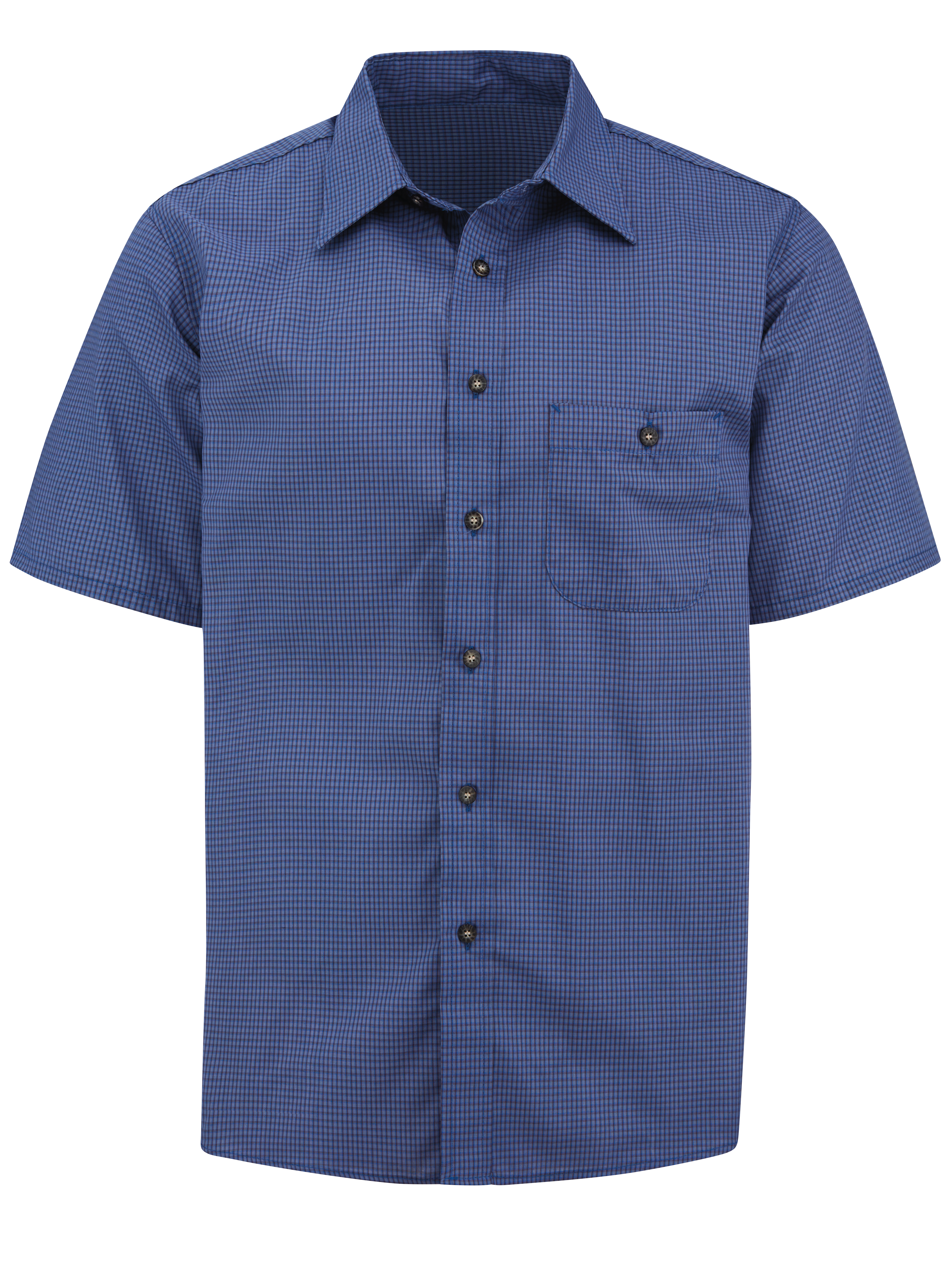 Red Kap® Men's Short Sleeve Mini-Plaid Uniform Shirt 3